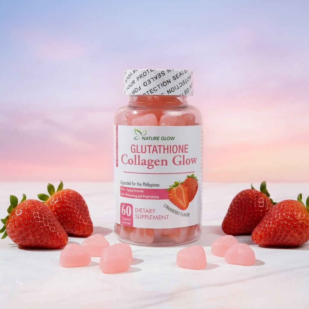 Nature Glow Glutathione Collagen Glow Gummies – Strawberry Flavor